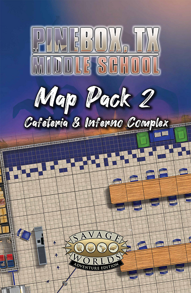 ETU RPG Pinebox Middle Map Pack 2: Cafeteria S2P10336 $14.99 Value
