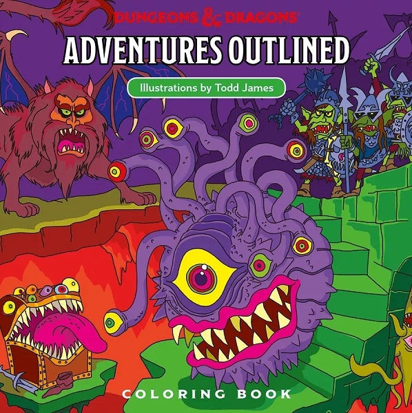 Dungeons & Dragons: Adventures Outlined - Coloring Book WOCC6035