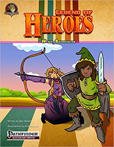 8-Bit Adventures: Legend of Heroes (Pathfinder) (FGG1002) Paperback