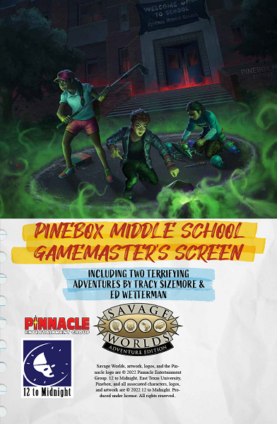 ETU RPG Pinebox Middle School GM Screen [S2P10332] $19.99 Value