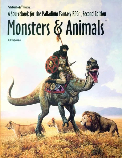 Palladium Fantasy RPG 2E: Monsters & Animals PLB454 $28.99 Value