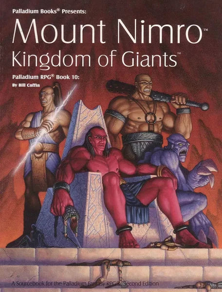 Palladium Fantasy RPG 2E: Book 10 Mt Nimro Kingdom of Giants PLB464 $24.99 Value