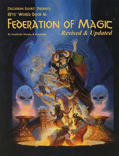 Rifts RPG: World Book 16 - Federation of Magic PLB829 $24.99 Value
