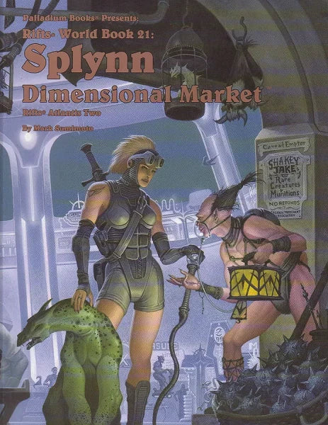 Rifts RPG: World Book 21 - Splynn Dimensional Market PLB836 $26.99 Value