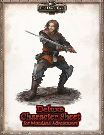 The Dark Eye: Deluxe Character Sheet for Mundane Adventurers (ULIUS25539E)