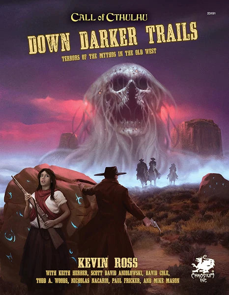 Call of Cthulhu RPG 7E: Down Darker Trails CHA23151H $44.95 Value