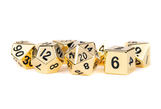 Gold 16mm Polyhedral Dice Set MDG0001