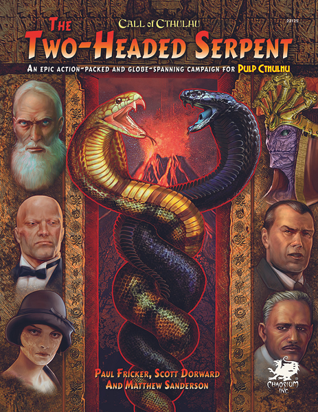 Pulp Cthulhu RPG: Two-Headed Serpent [CHA23125H] $44.95 Value