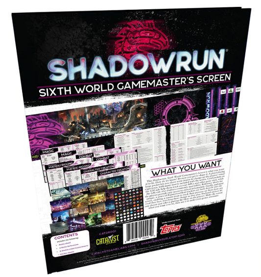 Shadowrun 6E: GM Screen [CYT28001] $19.99 Value
