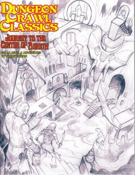 Dungeon Crawl Classics 91: Journey to the Center of Aereth (Sketch Cover Art) [GMG5092K] $19.99 Value