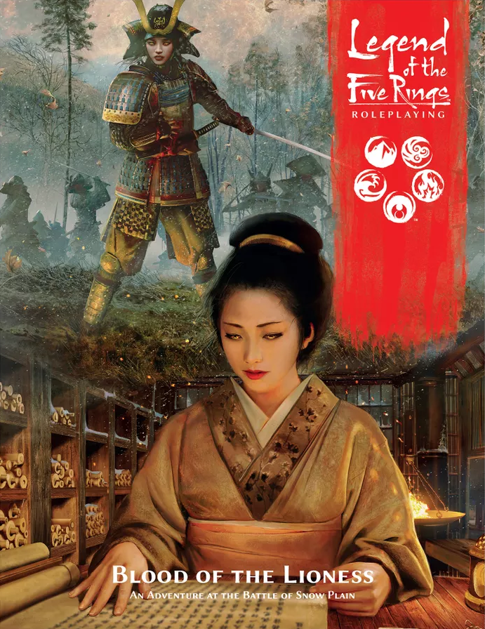 Legend of the Five Rings RPG 5E: Blood of the Lioness [FFGL5R15] $21.99 Value