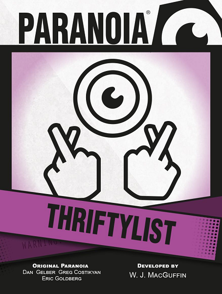 Paranoia RPG: Thriftylist Deck [MGP50018]