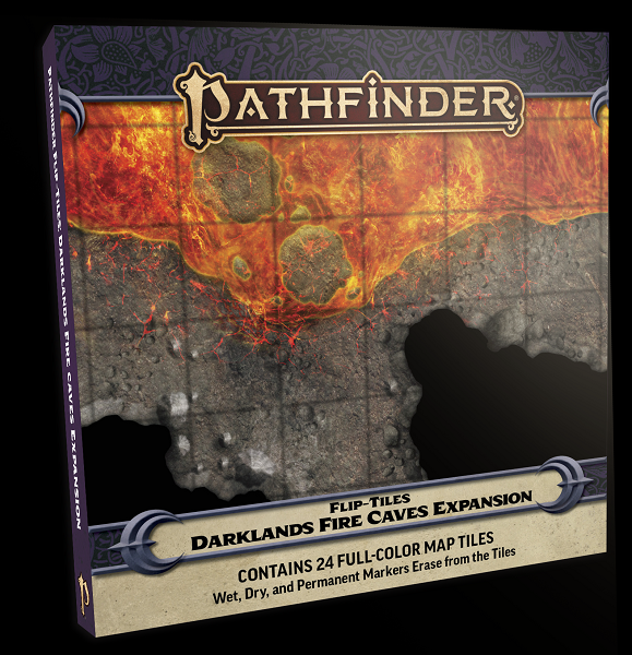 Pathfinder Flip-Tiles: Darklands Fire Caves Expansion [PZO4087] $19.99 Value