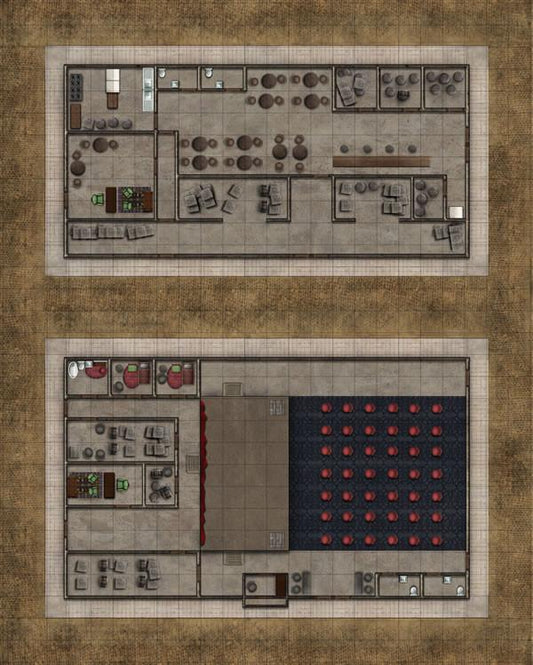 Savage Worlds: Deadlands Noir - Map: Offices/Theatre [S2P10707]