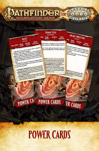 Pathfinder for Savage Worlds: Power Cards [S2P11507]